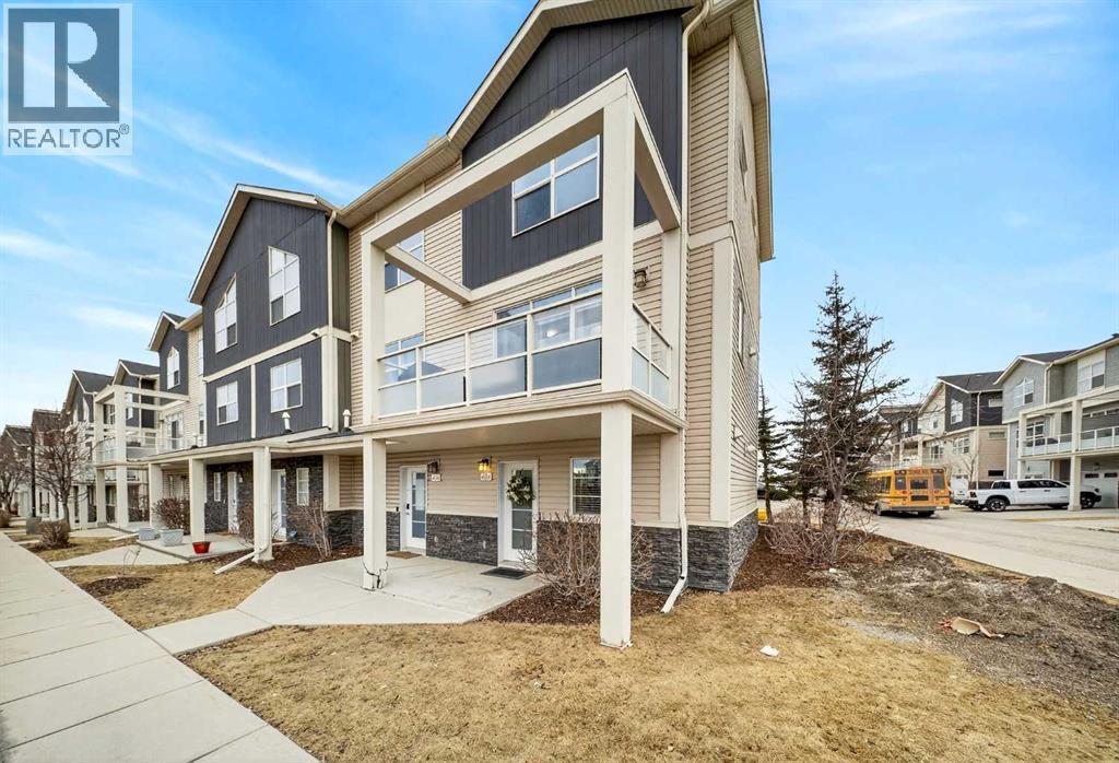 404 Redstone View Ne, Calgary, AB - Outdoor With Balcony With Facade