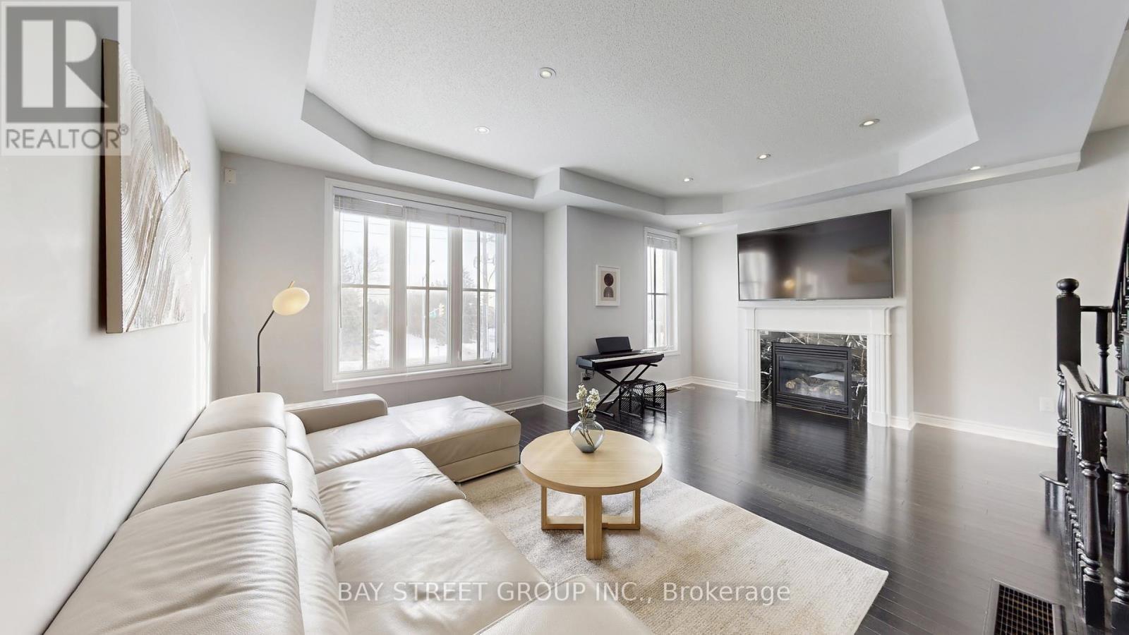 2914 Elgin Mills Road E, Markham, ON - Indoor Photo Showing Living Room With Fireplace