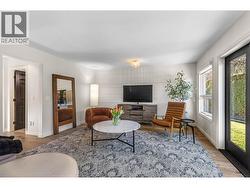 Lower family room just off of the kitchen -