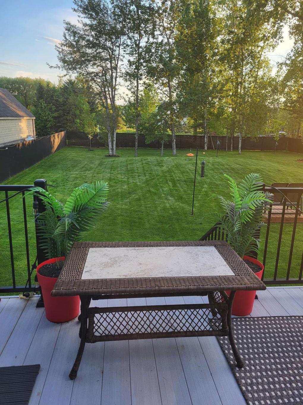 Backyard - 18 Rue De Champlain, Saint-André-D'Argenteuil, QC - Outdoor With Deck Patio Veranda With Backyard
