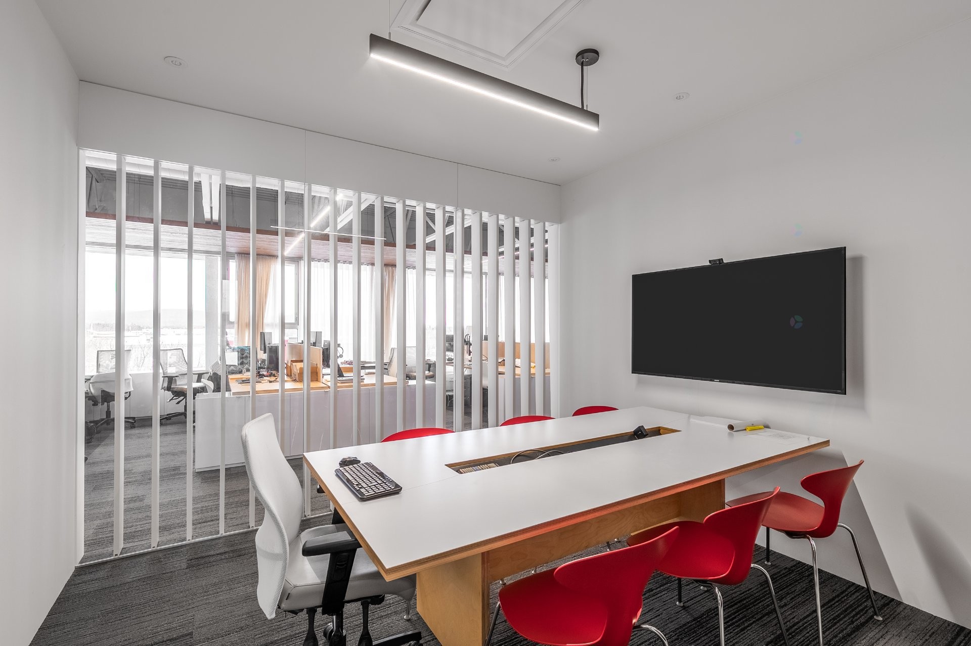 Salle de conférence - 660 Rue De L'Argon, Québec (Charlesbourg), QC - Indoor Photo Showing Office