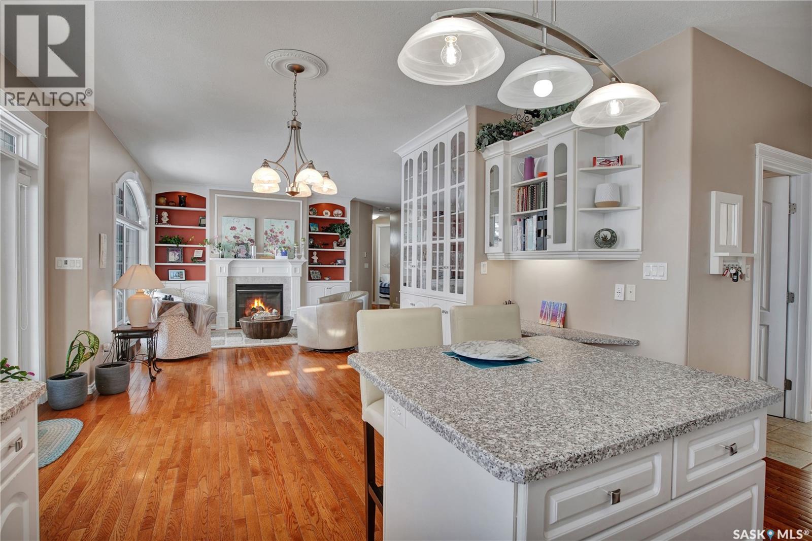 910 Roth Terrace, Rosthern, SK - Indoor With Fireplace