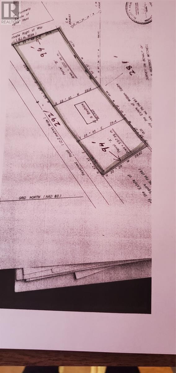 Land 94' x292' x 94' x 281' - 15 Squires Road, Eastport, NL - With View