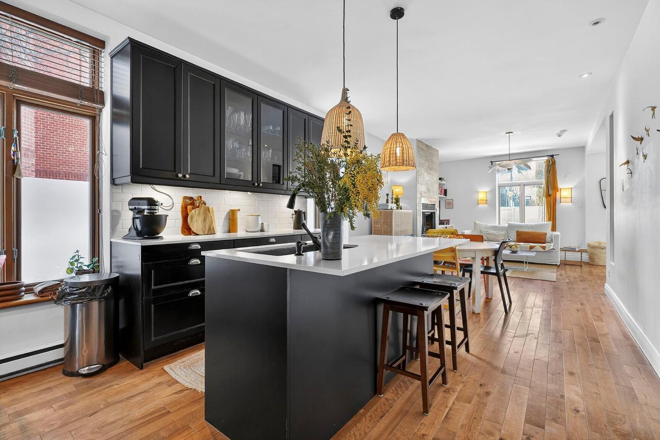 Kitchen - 370 Rue Boucher, Montréal (Le Plateau-Mont-Royal), QC - Indoor Photo Showing Kitchen With Upgraded Kitchen