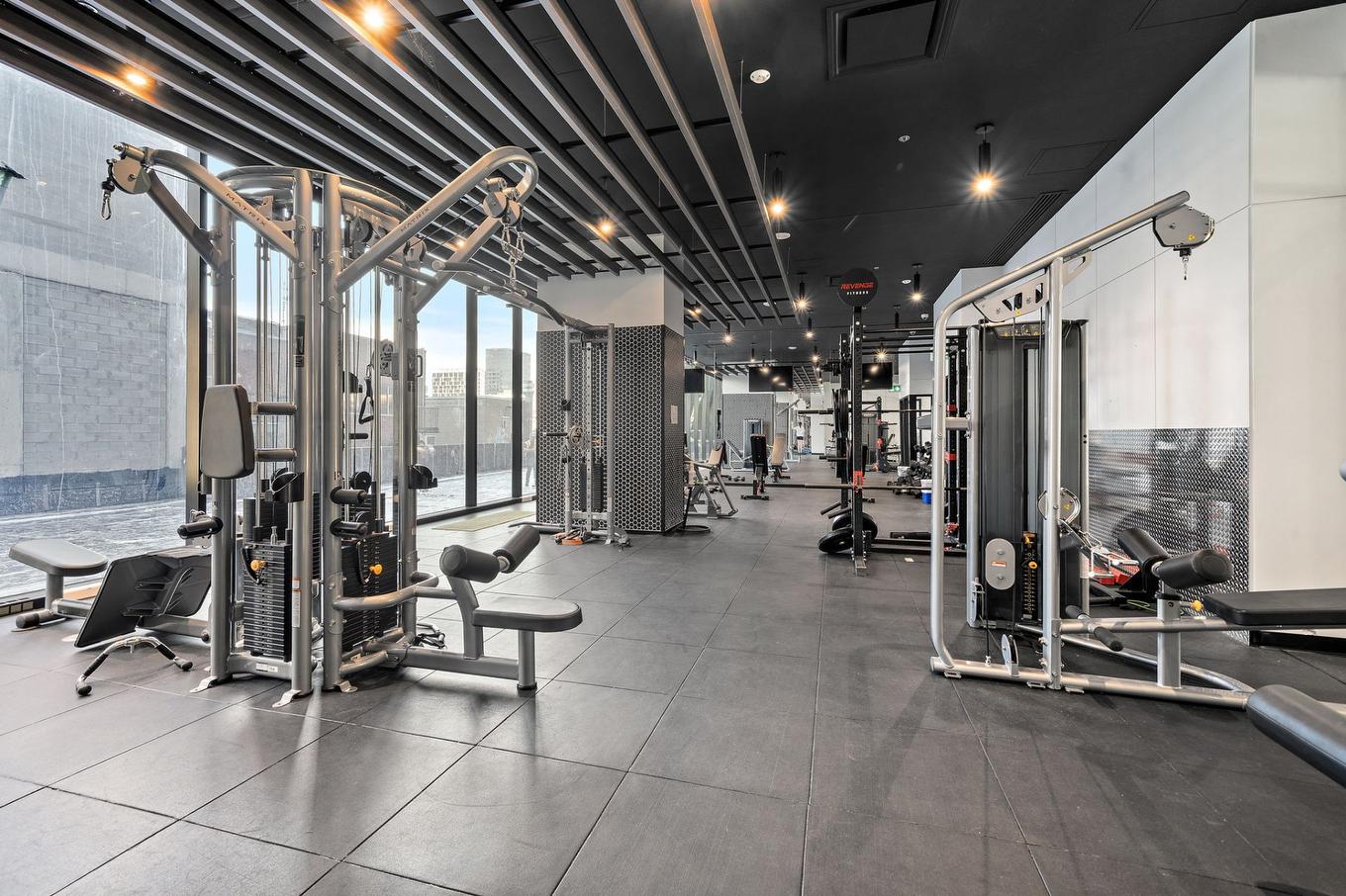 Autre - 5712-1210 Rue Jeanne-Mance, Montréal (Ville-Marie), QC - Indoor Photo Showing Gym Room