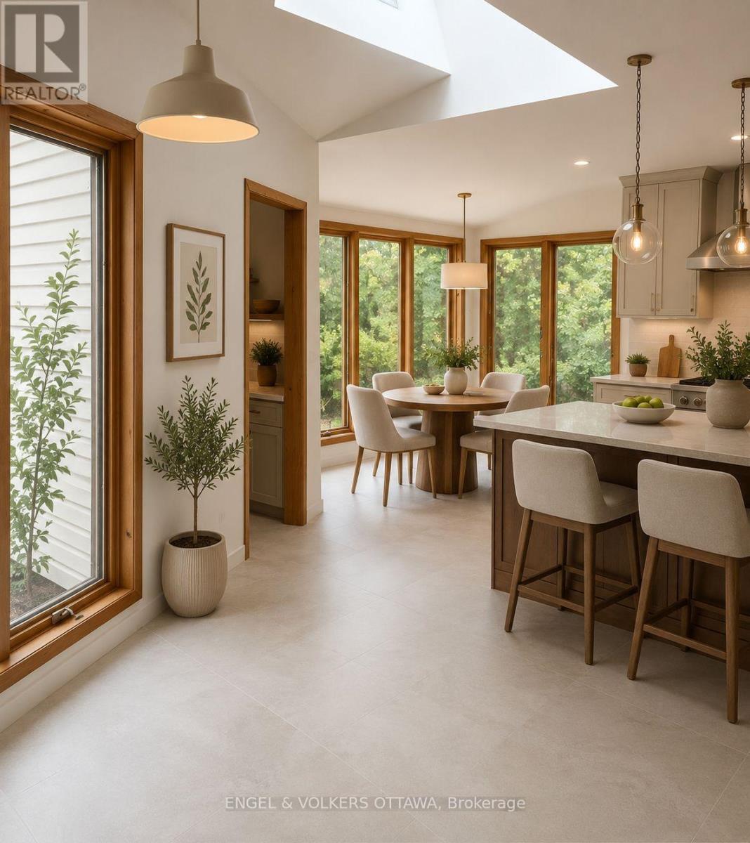 Virtually staged/AI-enhanced image - 97 Marlowe Crescent, Ottawa, ON - Indoor Photo Showing Dining Room