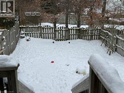 View of fenced yard -