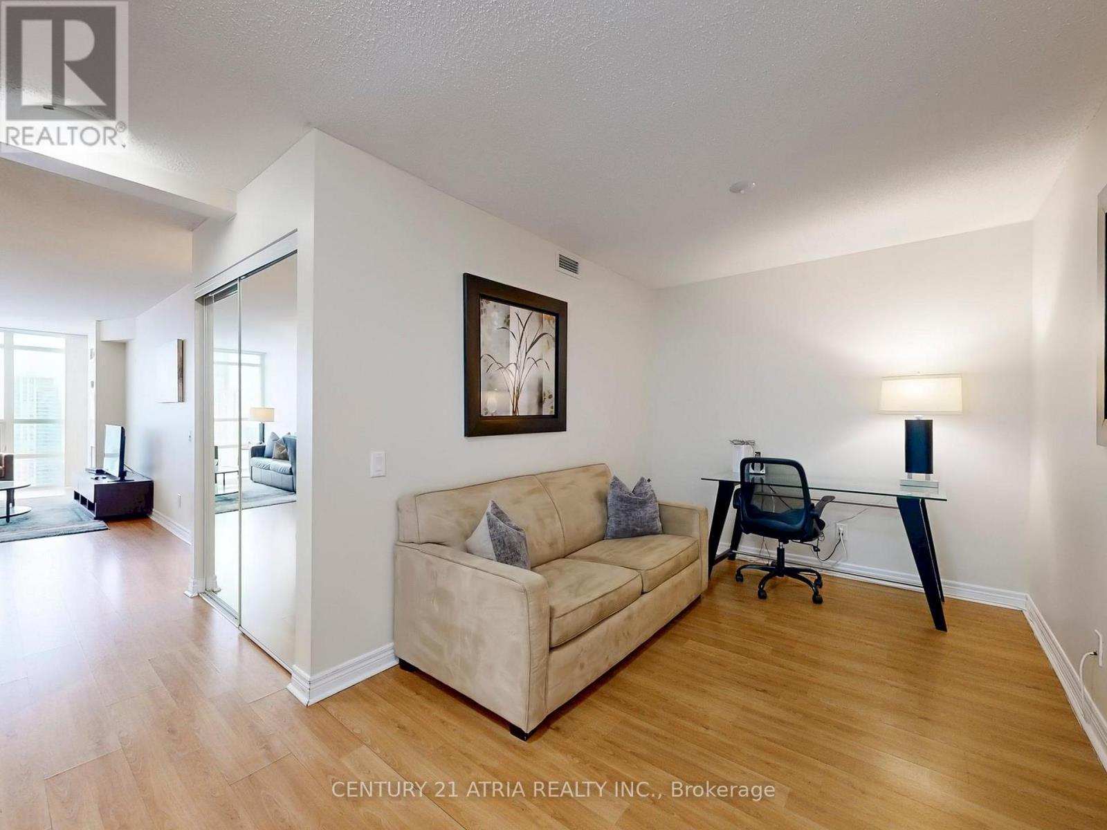 2908 - 83 Borough Drive, Toronto, ON - Indoor Photo Showing Living Room