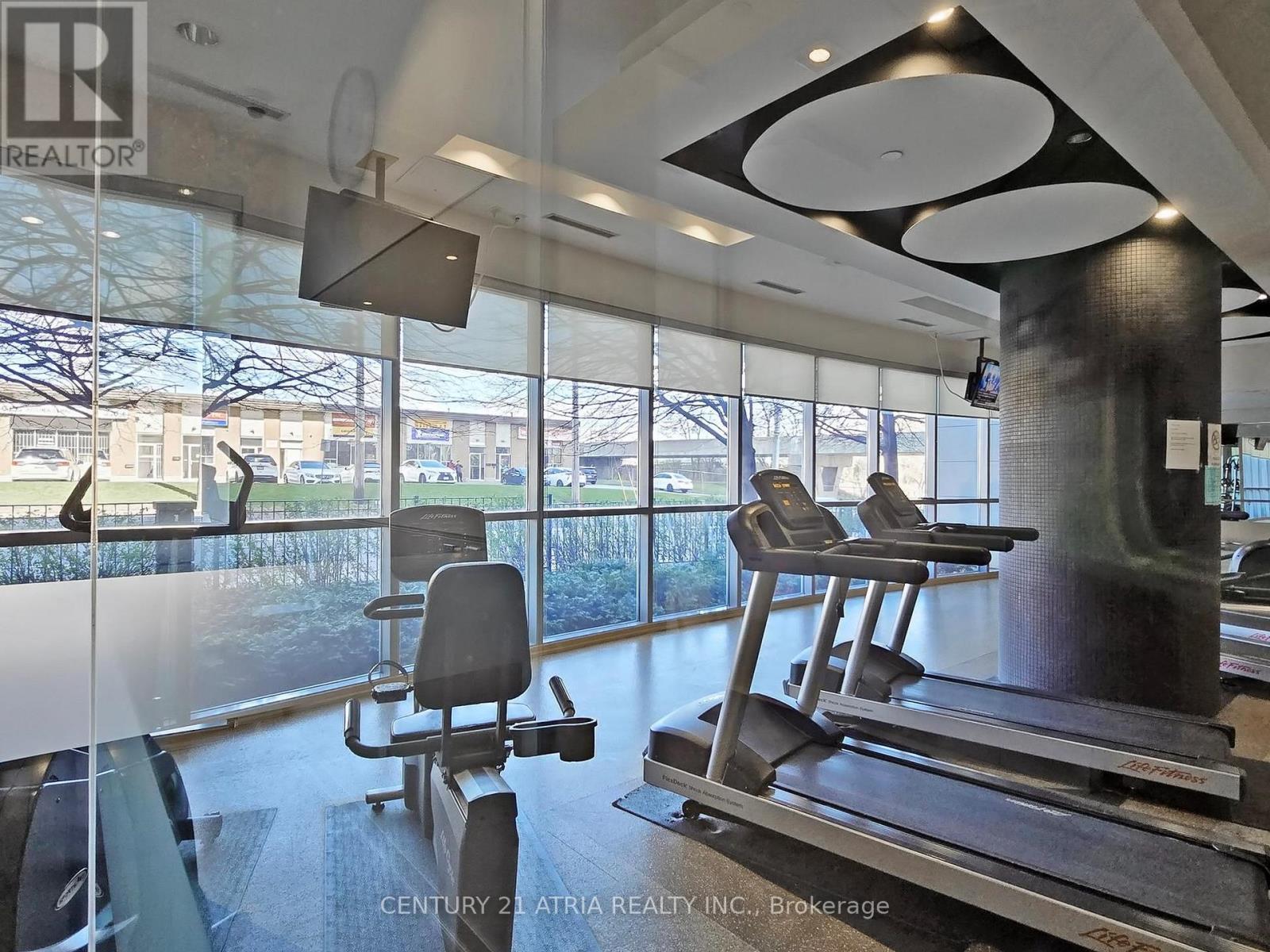 2908 - 83 Borough Drive, Toronto, ON - Indoor Photo Showing Gym Room