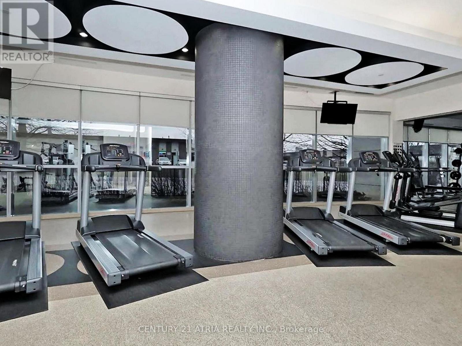 2908 - 83 Borough Drive, Toronto, ON - Indoor Photo Showing Gym Room