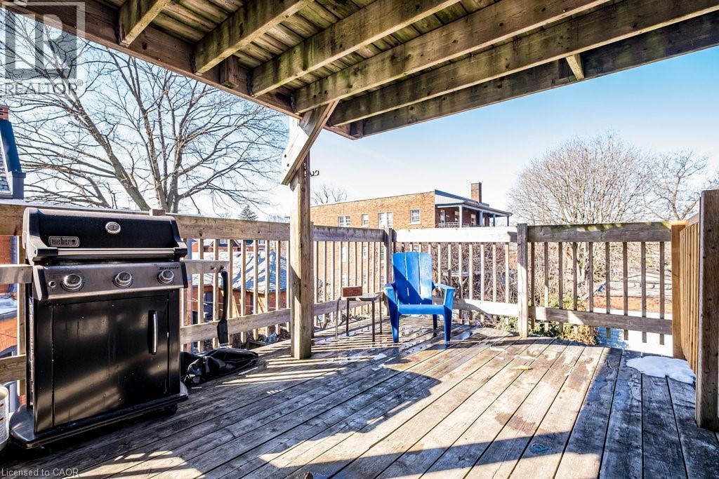 Private deck with lovely views. Westerly views. 10x15.8 deck. aprox. 161 sq. ft. - 270 Queen Street S Unit# 2, Hamilton, ON - Outdoor With Deck Patio Veranda