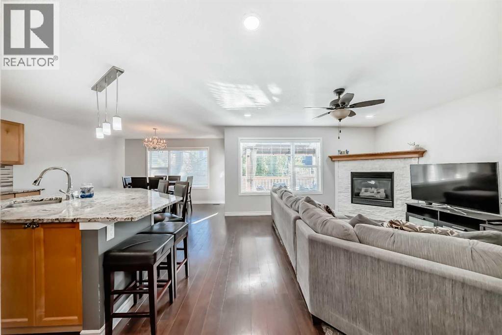 574 Chaparral Drive Se, Calgary, AB - Indoor With Fireplace