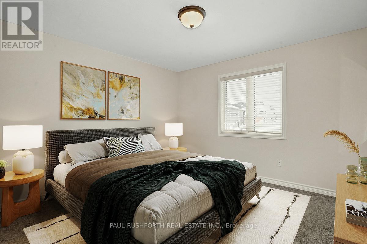 Virtually Staged-Primary Bedroom - 22 Code Crescent, Smiths Falls, ON - Indoor Photo Showing Bedroom