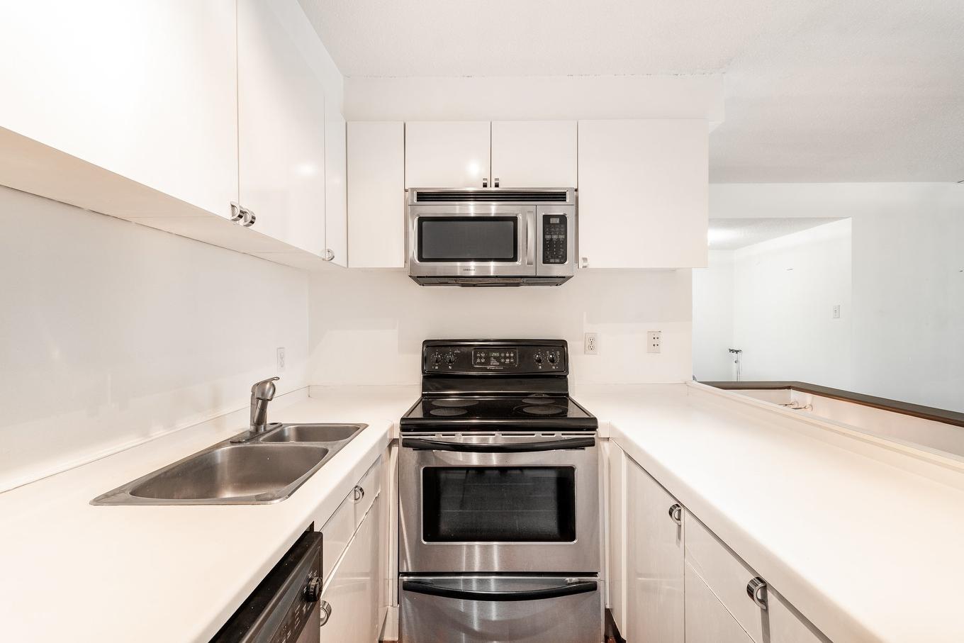 Kitchen - 145-150 Rue Berlioz, Montréal (Verdun/Île-Des-Soeurs), QC - Indoor Photo Showing Kitchen With Double Sink