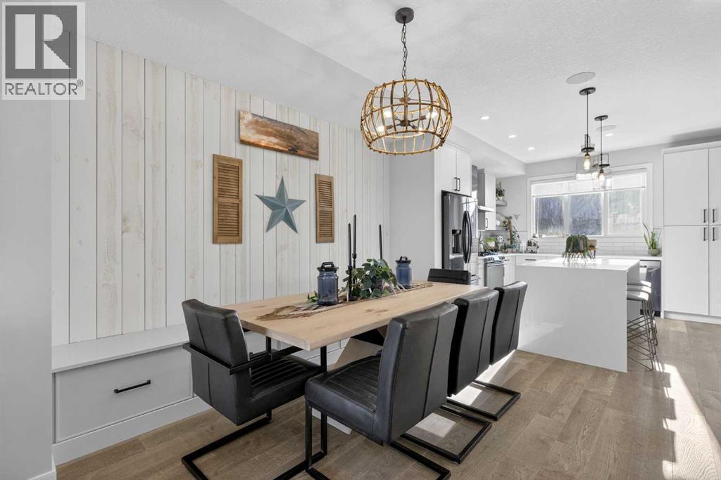 Dining - 35 Wolf Hollow Park Se, Calgary, AB - Indoor Photo Showing Dining Room