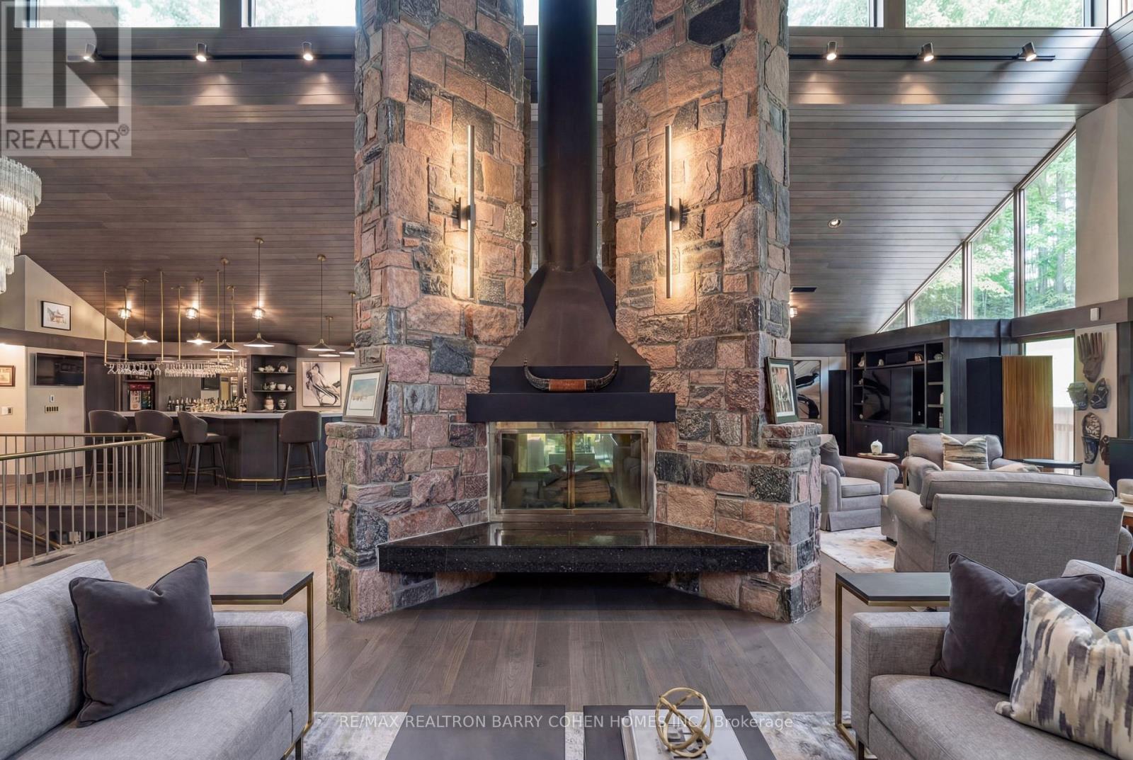 Virtually Staged - 20 Woodsend Crescent, Aurora, ON - Indoor With Fireplace