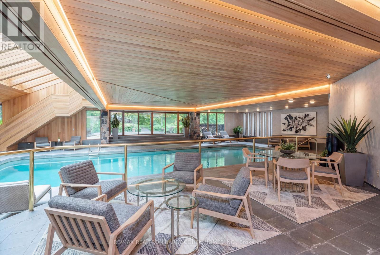 Virtually Staged - 20 Woodsend Crescent, Aurora, ON - Indoor Photo Showing Other Room With In Ground Pool