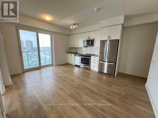1006 - 8 Nahani Way, Mississauga, ON - Indoor Photo Showing Kitchen With Stainless Steel Kitchen