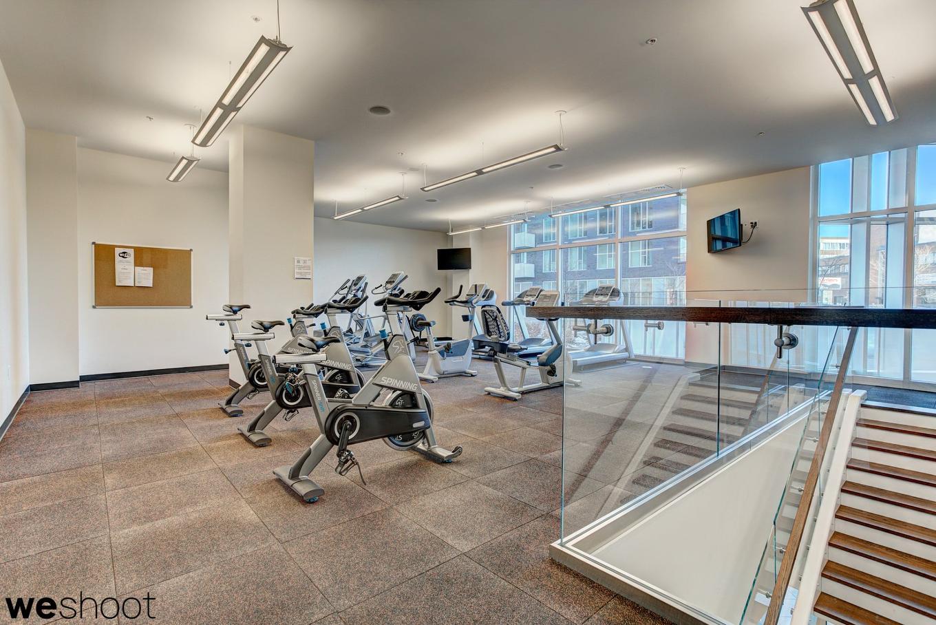 Exercise room - 316-4959 Rue Jean-Talon O., Montréal (Côte-Des-Neiges/Notre-Dame-De-Grâce), QC - Indoor Photo Showing Gym Room