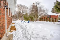 Rear entrance and yard -