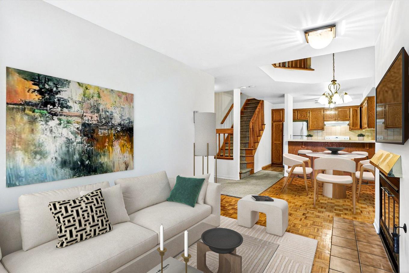 Salon - 3-3625 Boul. Des Trinitaires, Montréal (Le Sud-Ouest), QC - Indoor Photo Showing Living Room