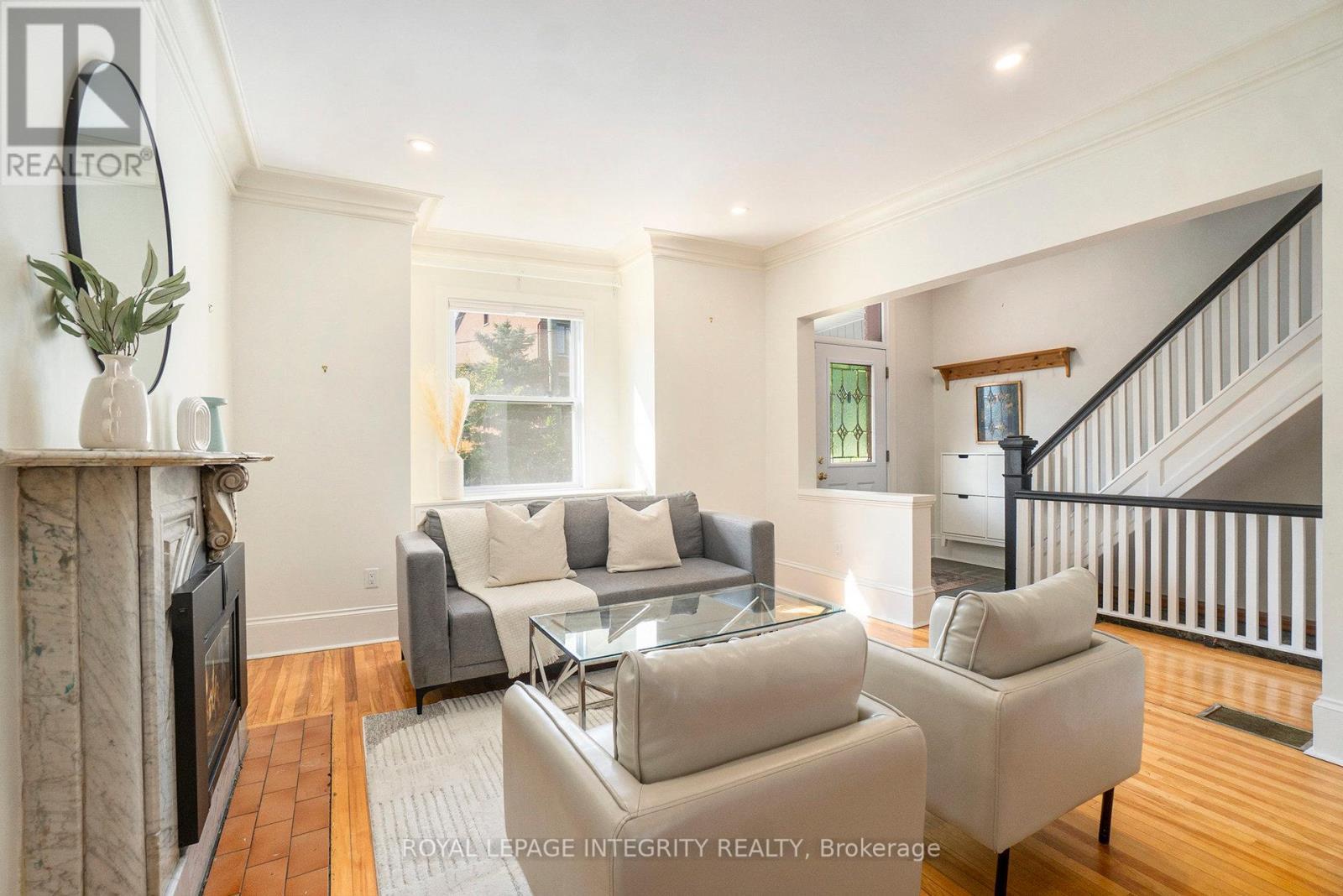 115 Springhurst Avenue, Ottawa, ON - Indoor Photo Showing Living Room With Fireplace