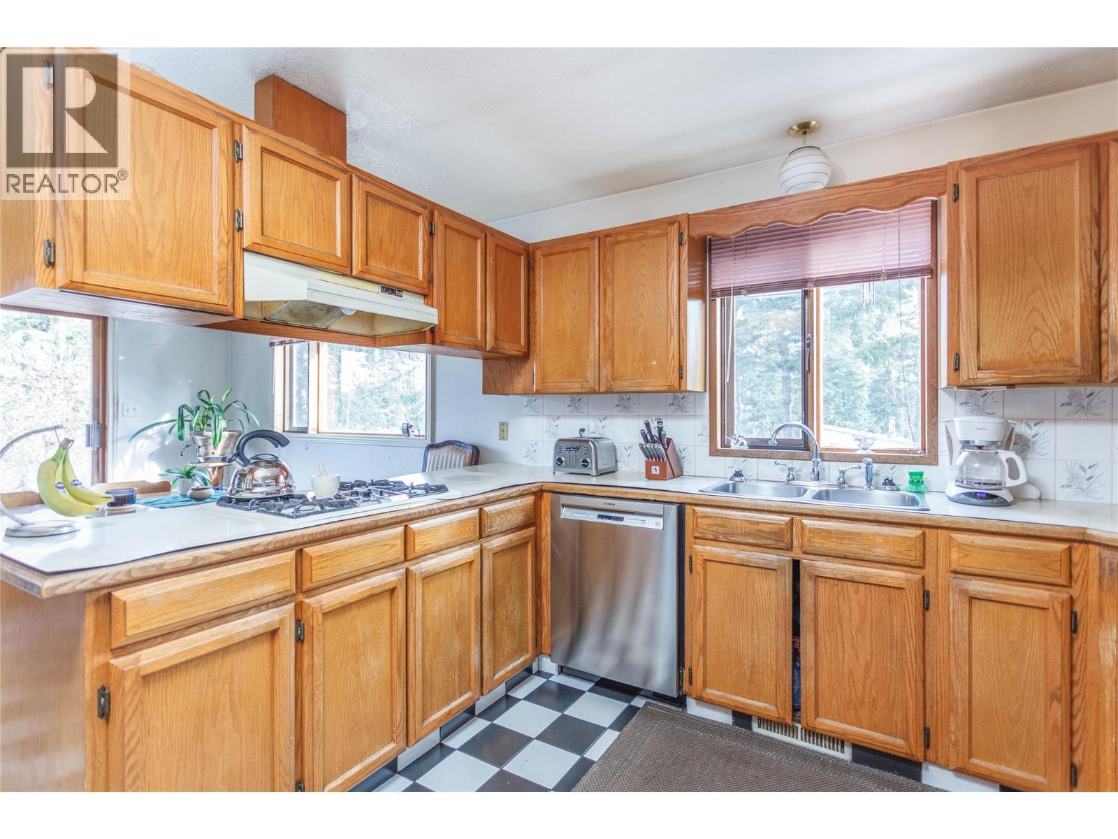 164 Cliffview Drive, Enderby, BC - Indoor Photo Showing Kitchen With Double Sink