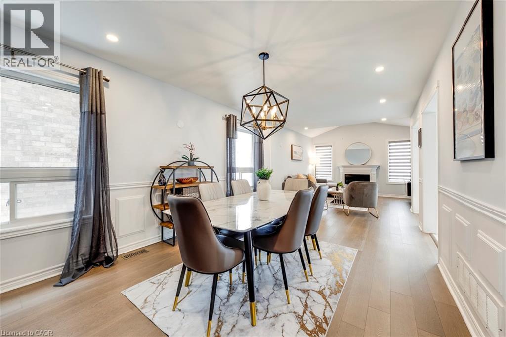 80 Beaverbrook Crescent, Maple, ON - Indoor Photo Showing Dining Room With Fireplace