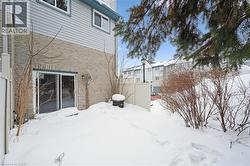 View of snowy yard -