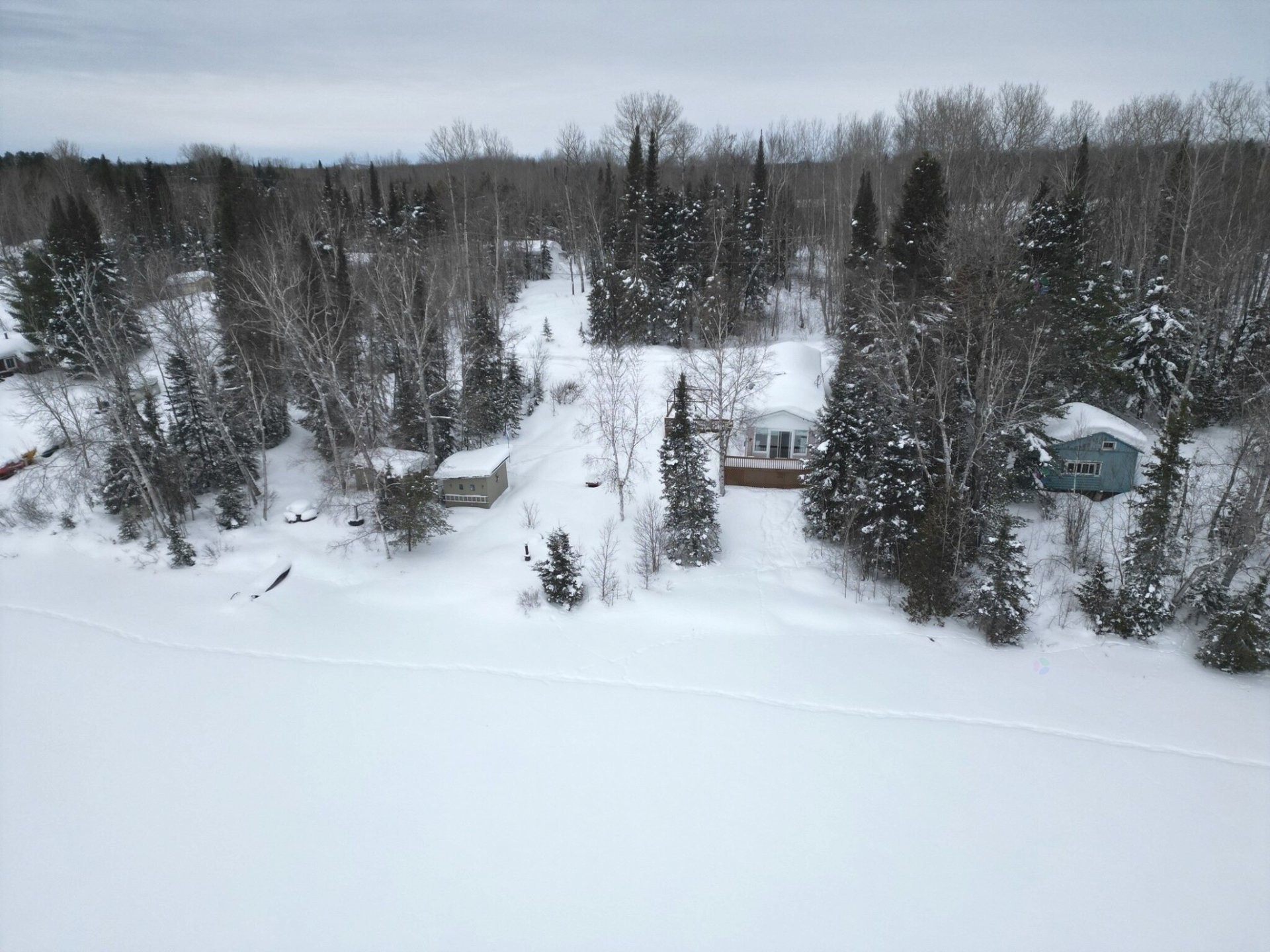 Aerial View - 32 Av. De La Plage, Barraute, QC - Outdoor With View