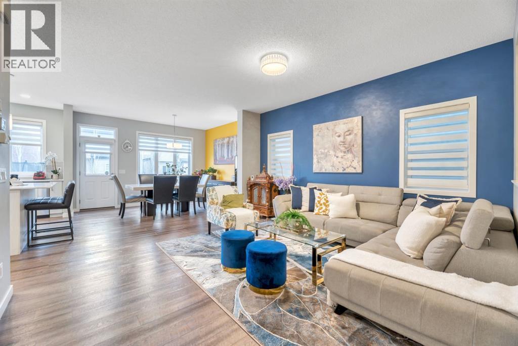 63 Walgrove Way Se, Calgary, AB - Indoor Photo Showing Living Room