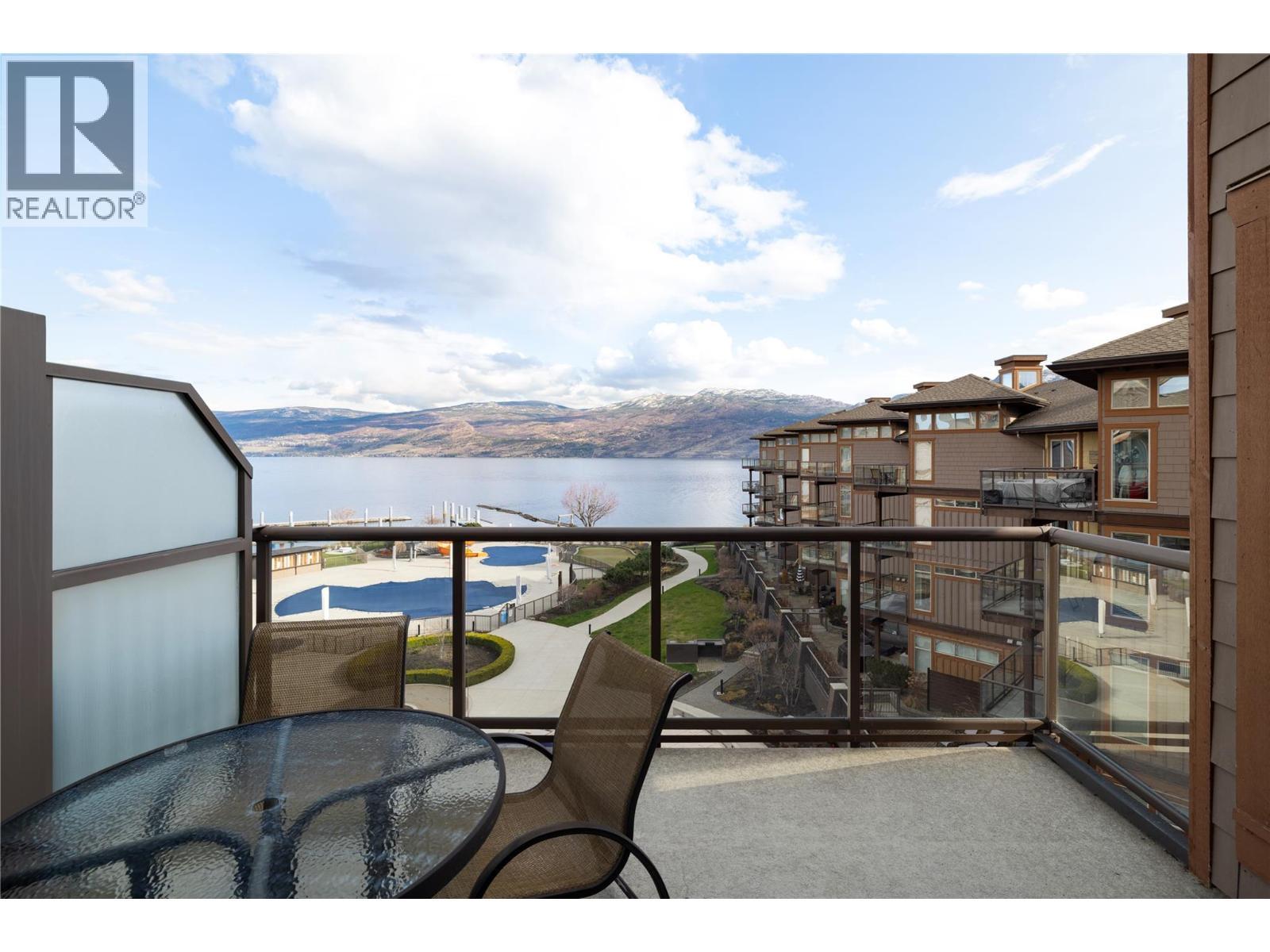 Private balcony. - 4205 Gellatly Road Unit# 416, West Kelowna, BC - Outdoor With Body Of Water With View