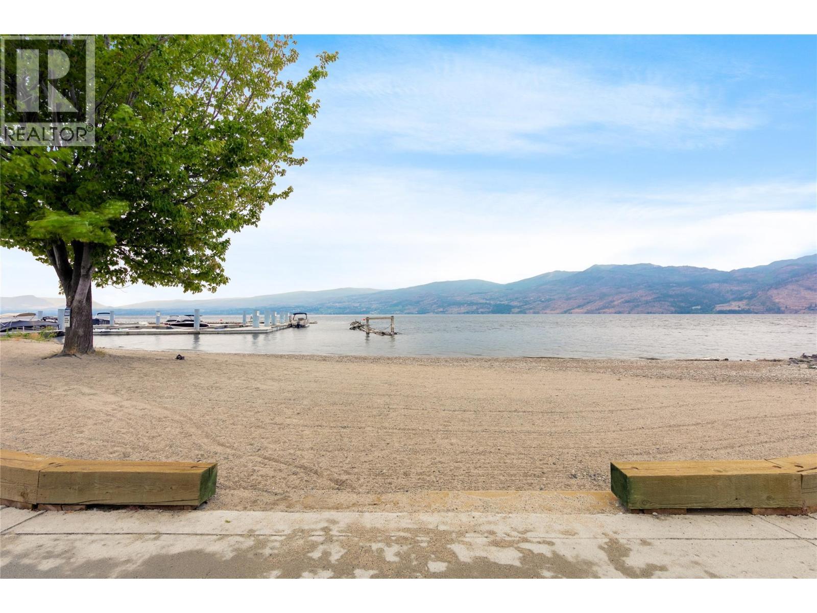 The COVE beach front. - 4205 Gellatly Road Unit# 416, West Kelowna, BC - Outdoor With Body Of Water With View