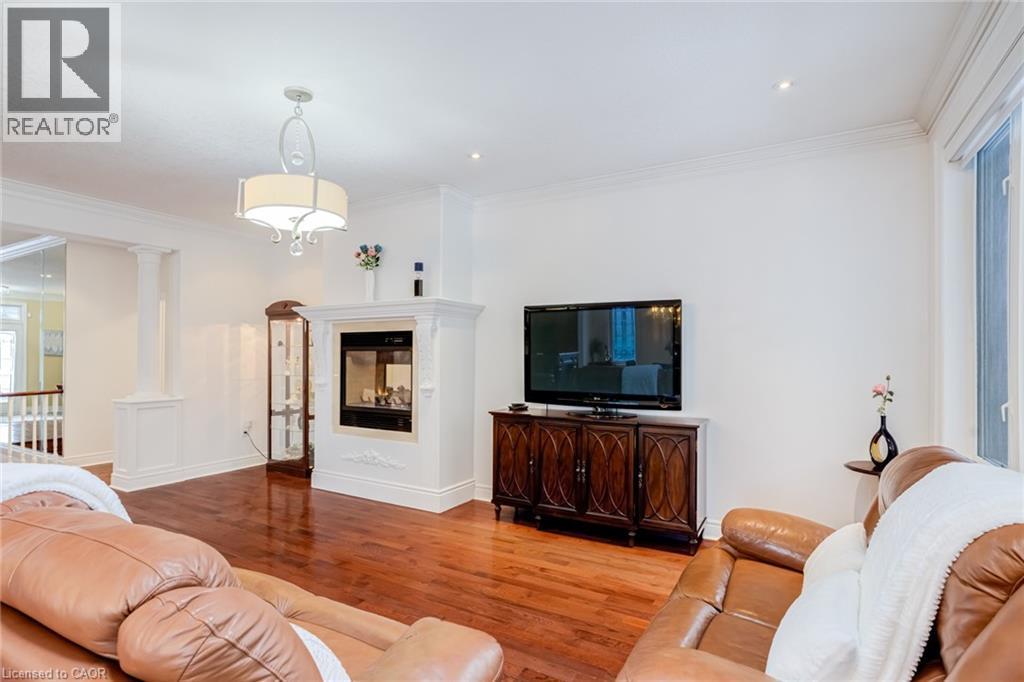 17 Mcnutt Street, Brampton, ON - Indoor Photo Showing Living Room With Fireplace