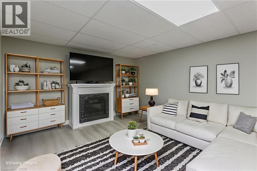 15 Ireson Road, Burlington, ON - Indoor Photo Showing Living Room With Fireplace