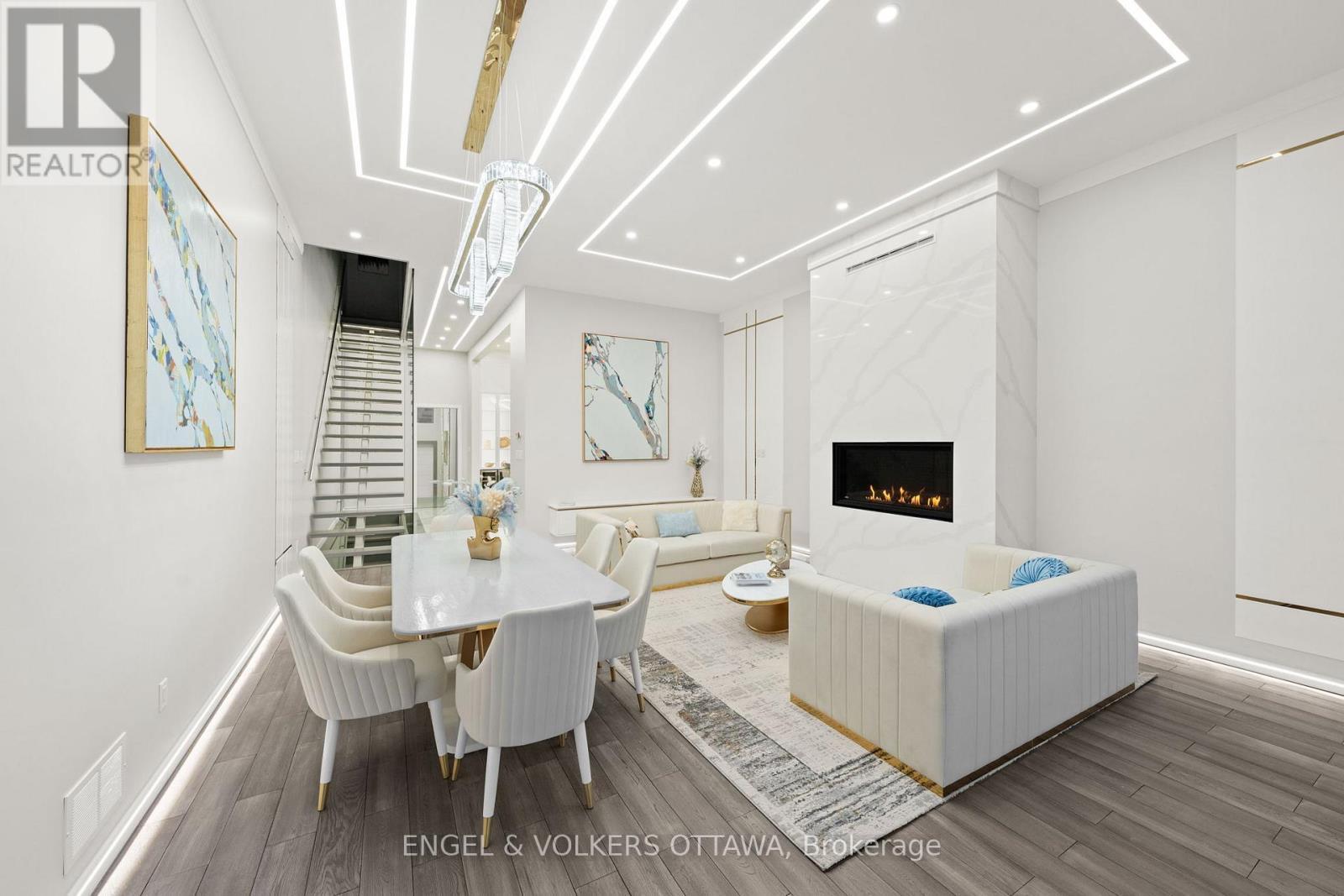 258 Northwestern Avenue, Ottawa, ON - Indoor Photo Showing Other Room With Fireplace