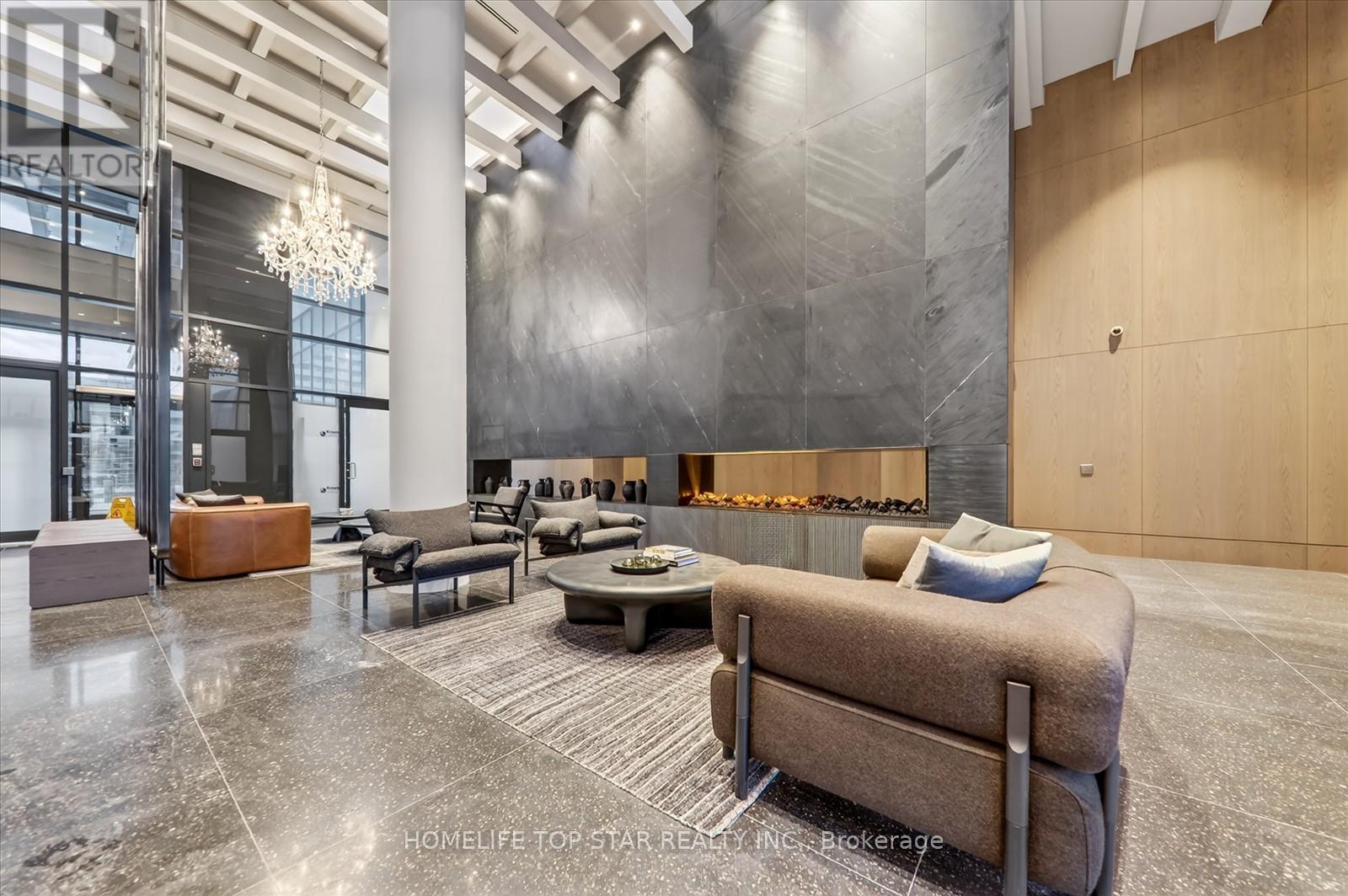 5601 - 8 Interchange Way, Vaughan, ON - Indoor With Fireplace