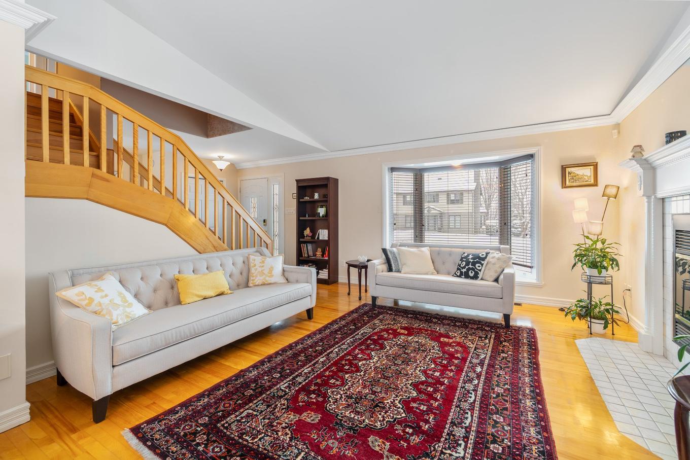 Living room - 2688 Rue Des Mélèzes, Sherbrooke (Fleurimont), QC - Indoor Photo Showing Living Room With Fireplace