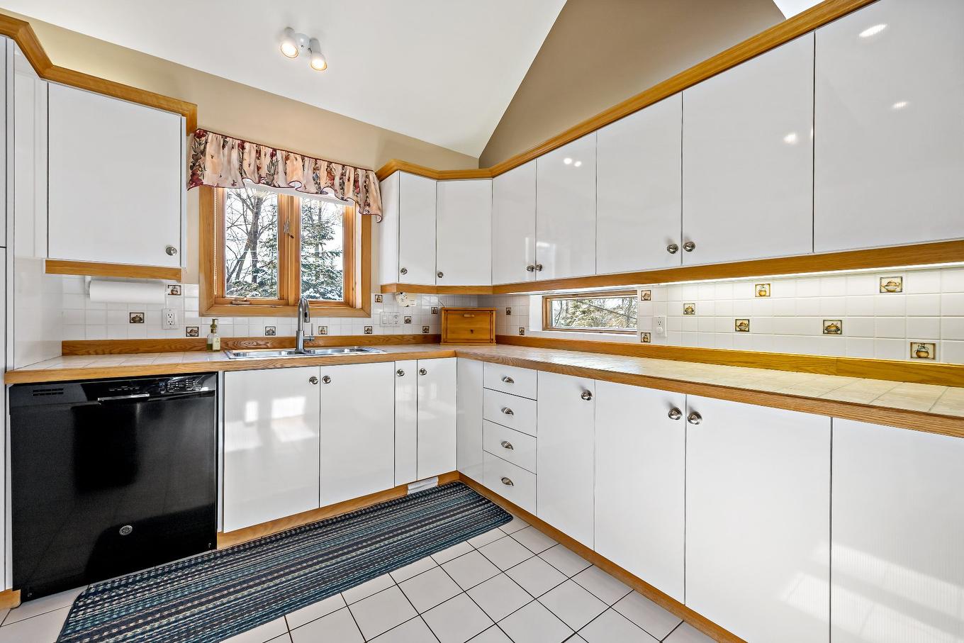 Cuisine - 365 Ch. De La Digue, Mont-Tremblant, QC - Indoor Photo Showing Kitchen With Double Sink