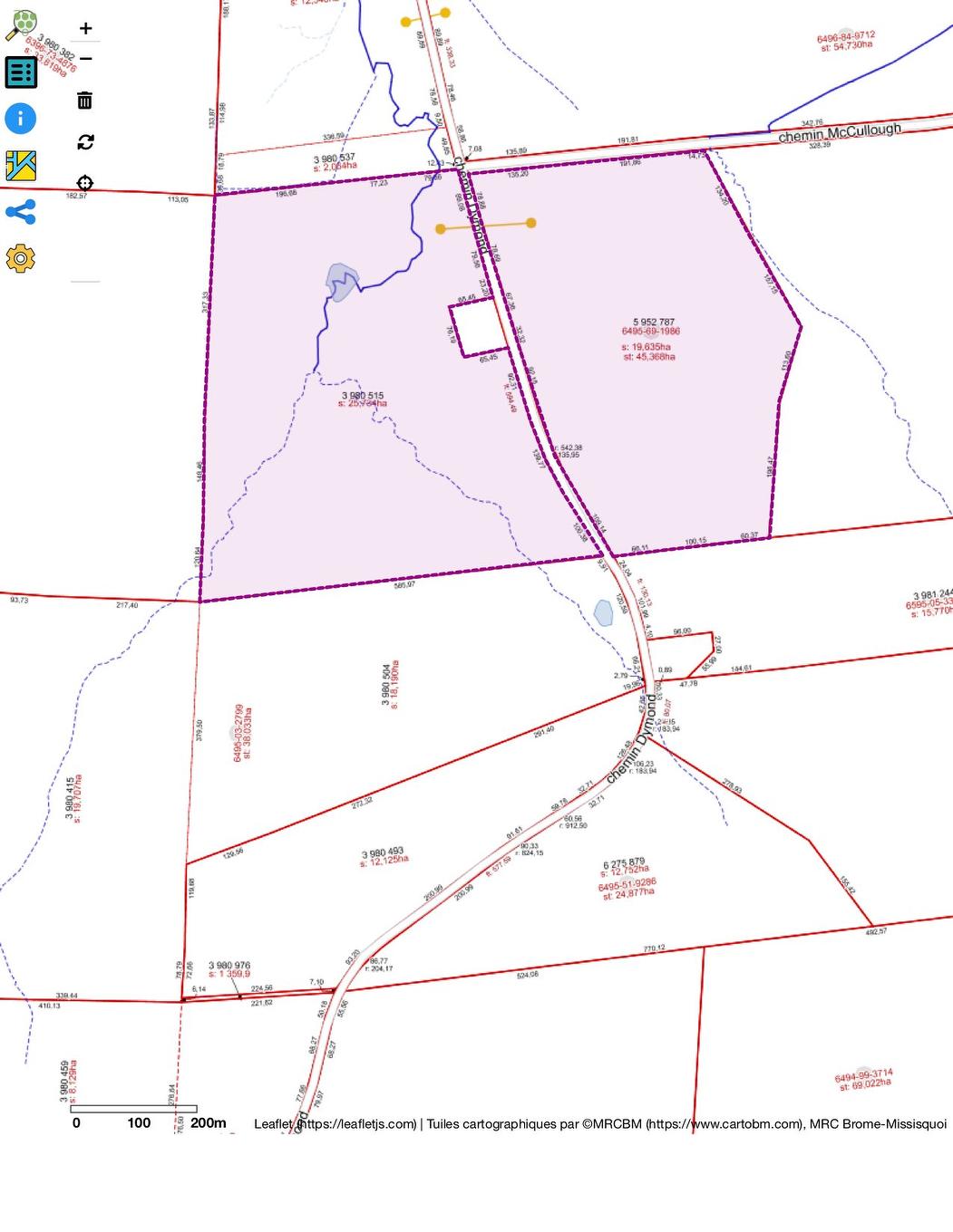 Drawing (sketch) - 1389 Ch. Dymond, Dunham, QC