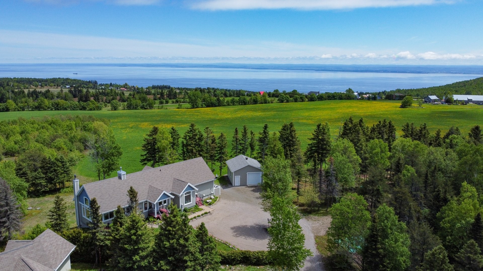 Vue d'ensemble - 3341 Route Du Fleuve, Les Éboulements, QC - Outdoor With View
