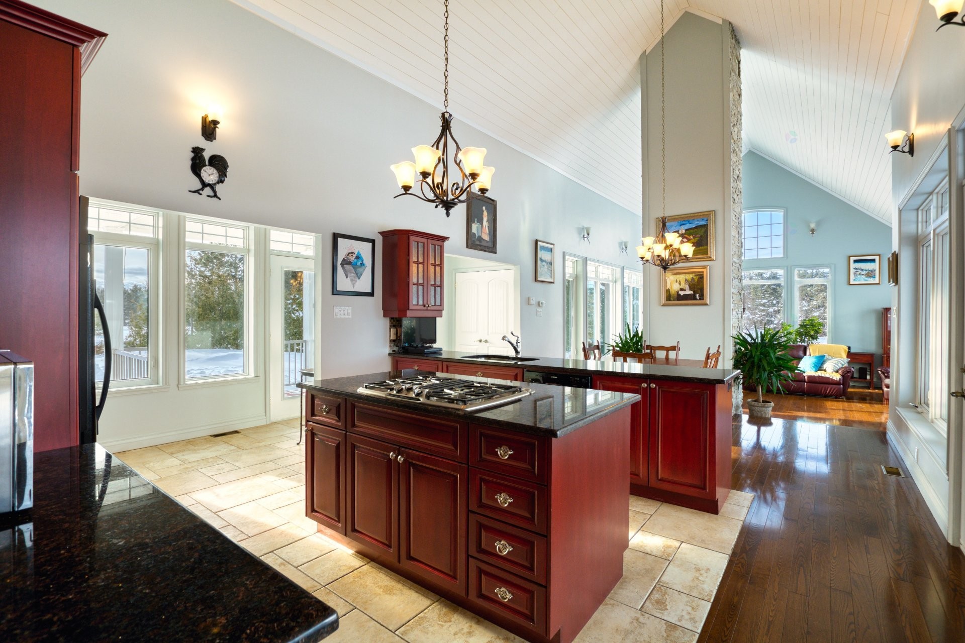 Cuisine - 3341 Route Du Fleuve, Les Éboulements, QC - Indoor