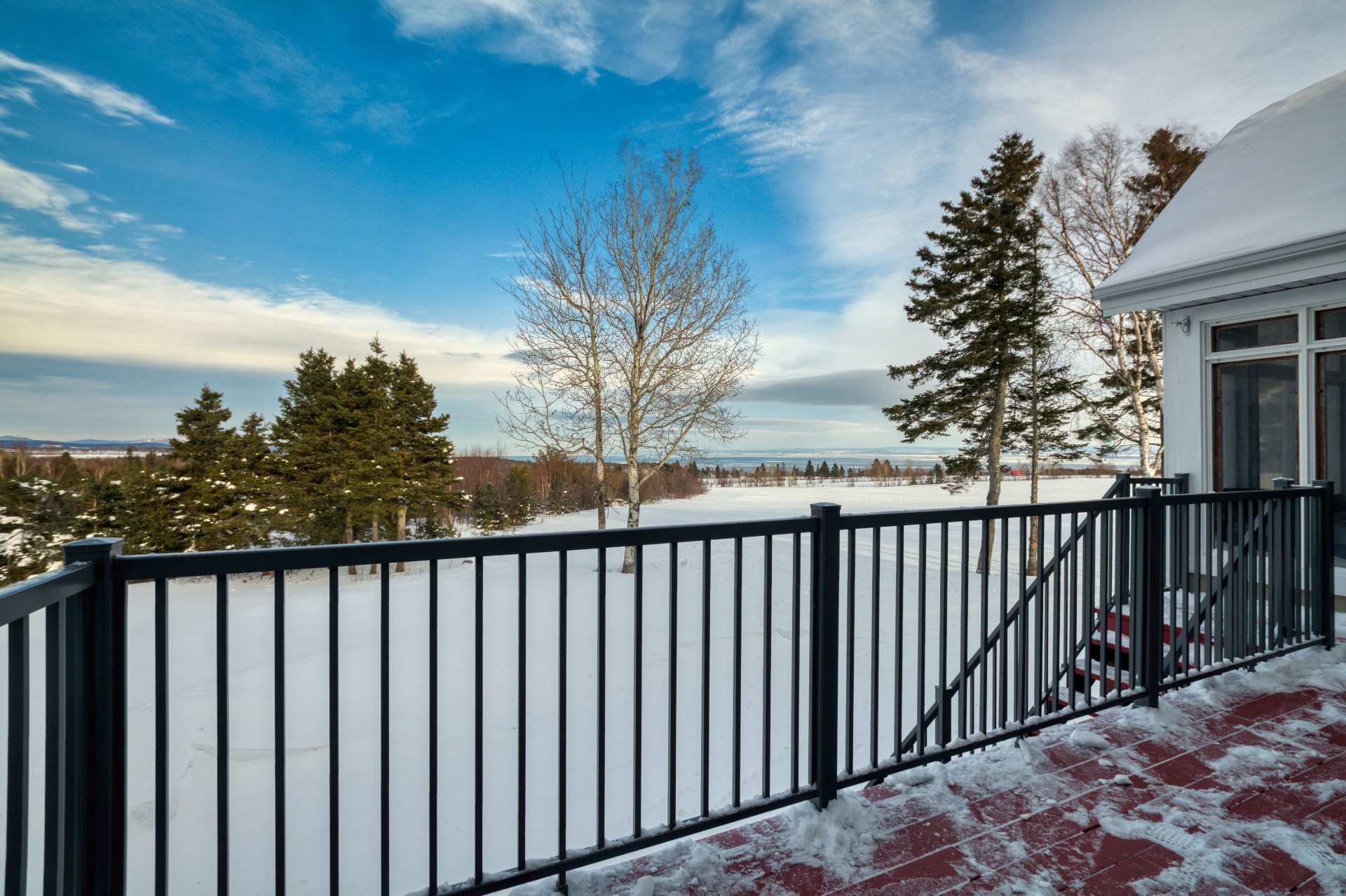 Terrasse - 3341 Route Du Fleuve, Les Éboulements, QC - Outdoor With View