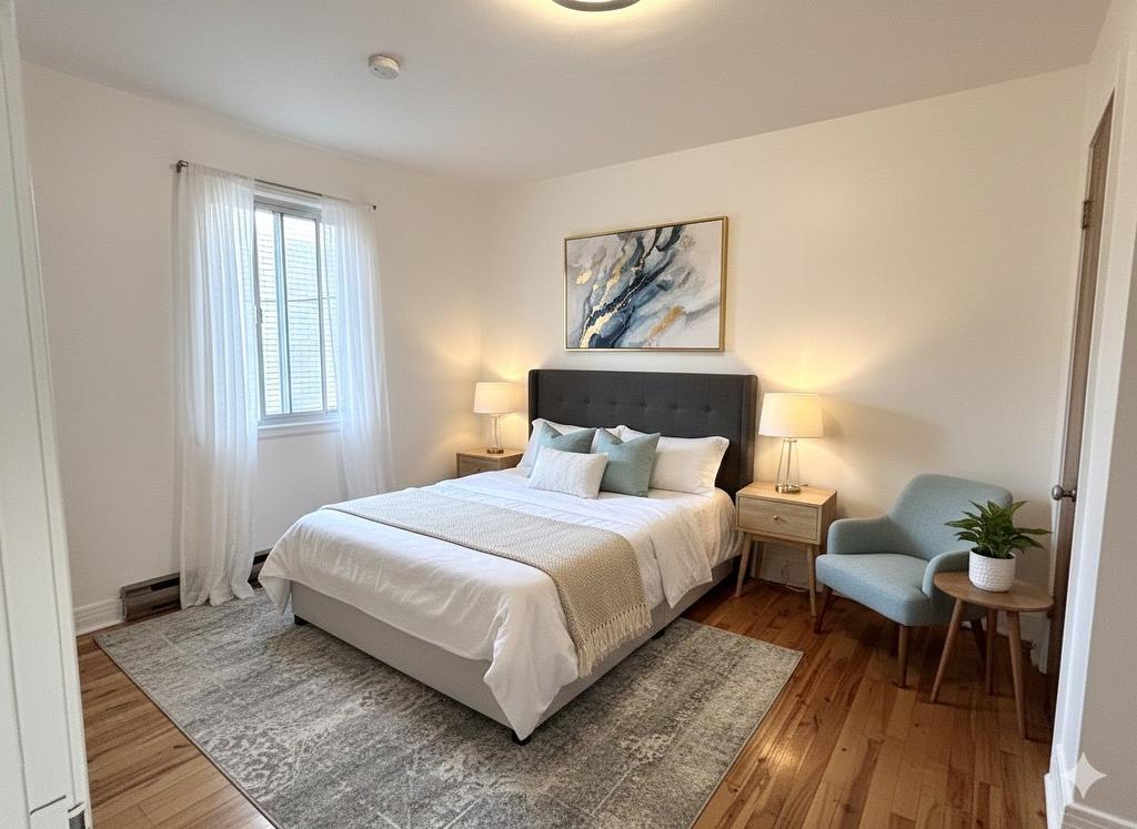 Chambre à coucher - 4-4570 Rue Bélanger, Montréal (Rosemont/La Petite-Patrie), QC - Indoor Photo Showing Bedroom