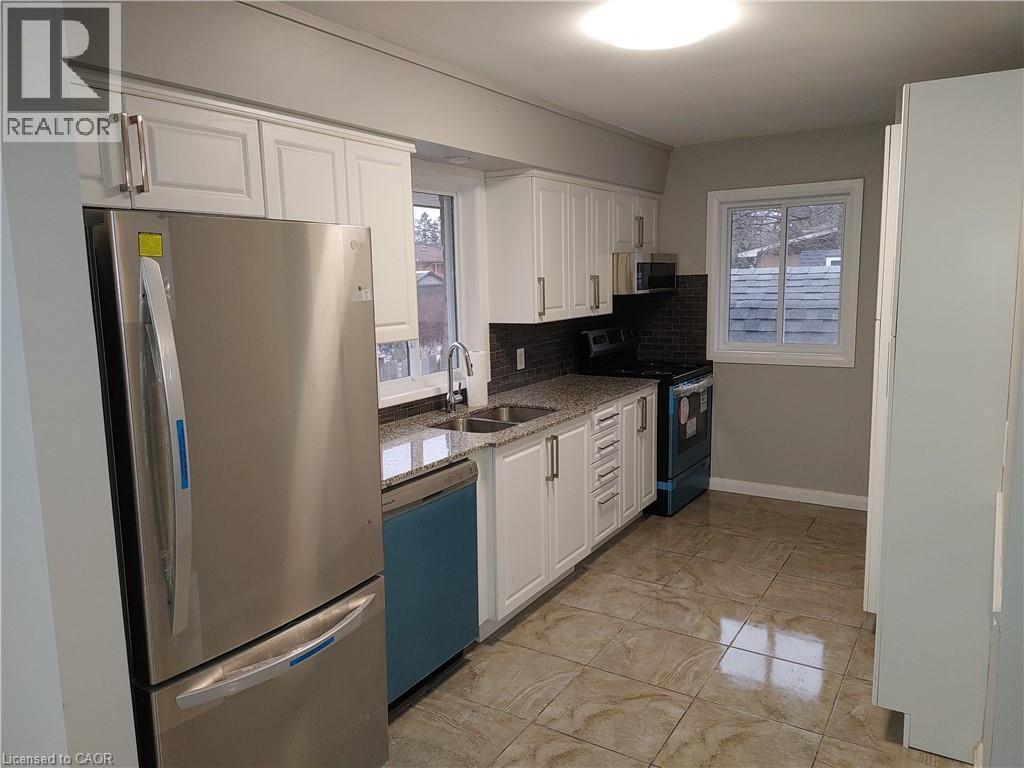 8 Noel Crescent Unit# A, Kitchener, ON - Indoor Photo Showing Kitchen With Double Sink