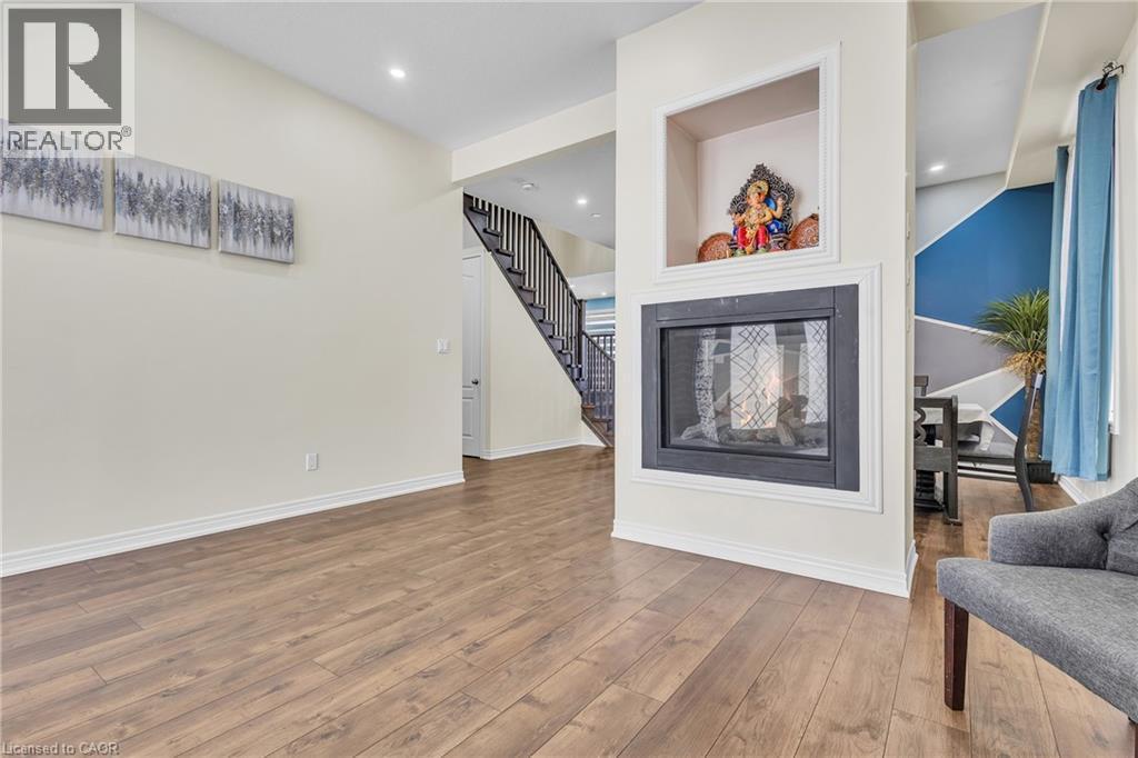 438 Blair Creek Drive, Kitchener, ON - Indoor Photo Showing Living Room With Fireplace