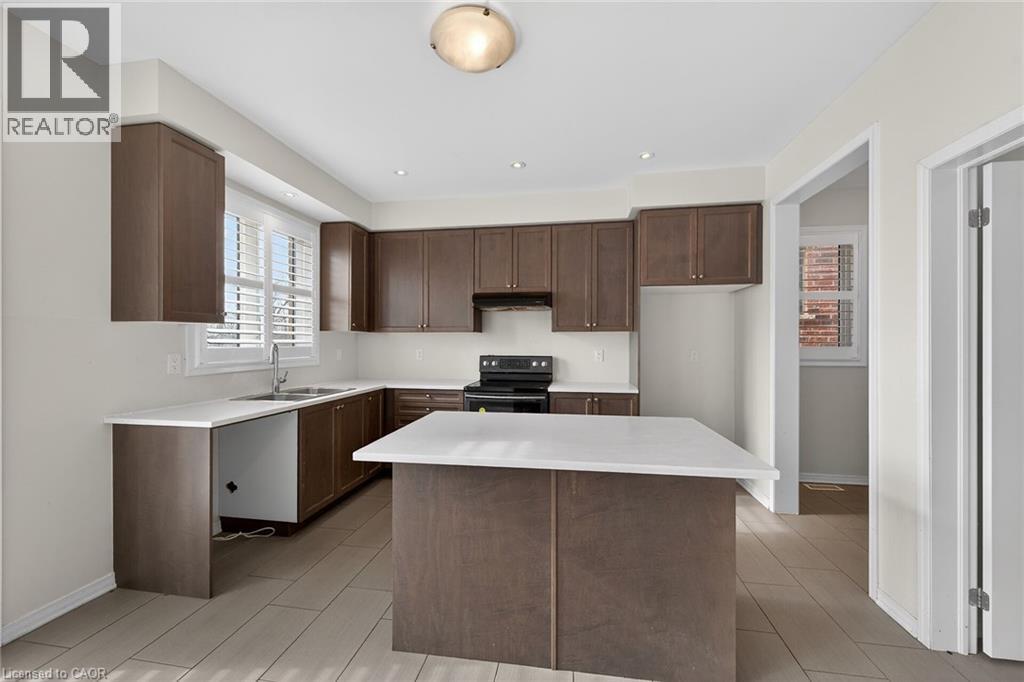 17 Larry Crescent, Caledonia, ON - Indoor Photo Showing Kitchen With Double Sink