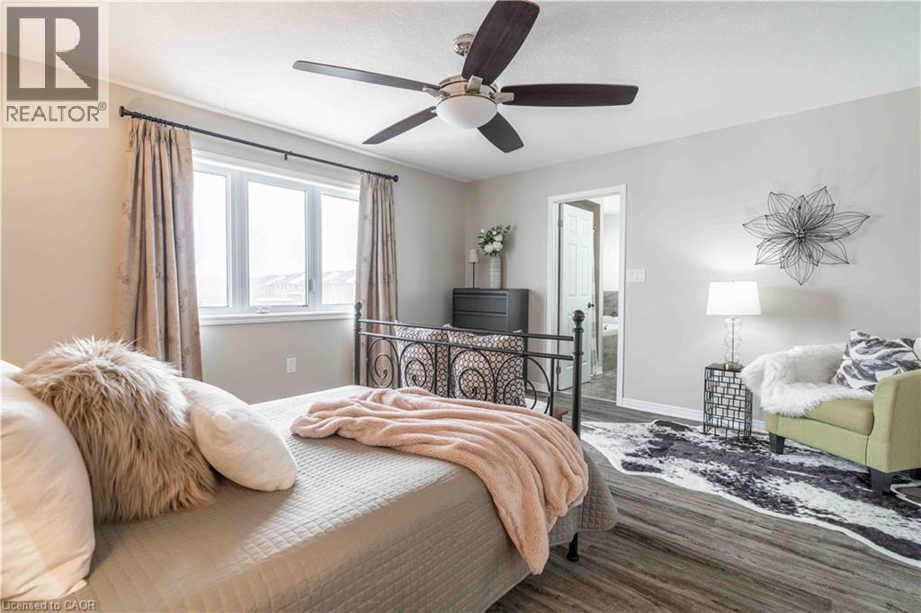 Beutifully appointed Primary Bedroom Suite - 115 Larry Crescent, Caledonia, ON - Indoor Photo Showing Bedroom