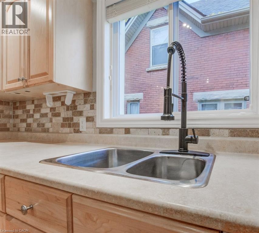 26 St. Leger Street, Kitchener, ON - Indoor Photo Showing Kitchen With Double Sink