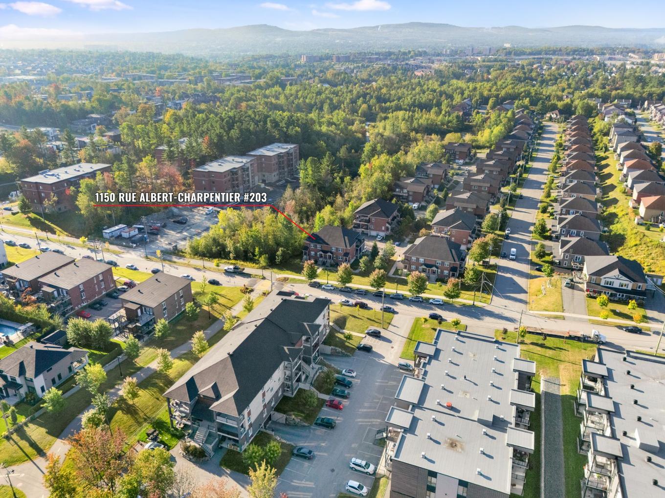 Aerial photo - 203-1150 Rue Albert-Charpentier, Sherbrooke (Les Nations), QC - Outdoor With View